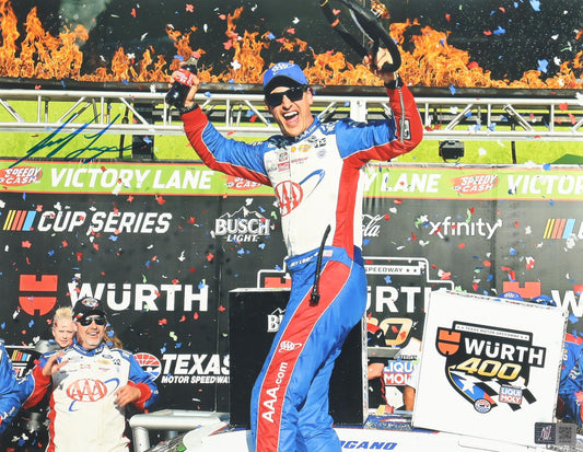 Joey Logano Signed Nascar 2025 Texas Win 11x14 Photo (Logano COA)