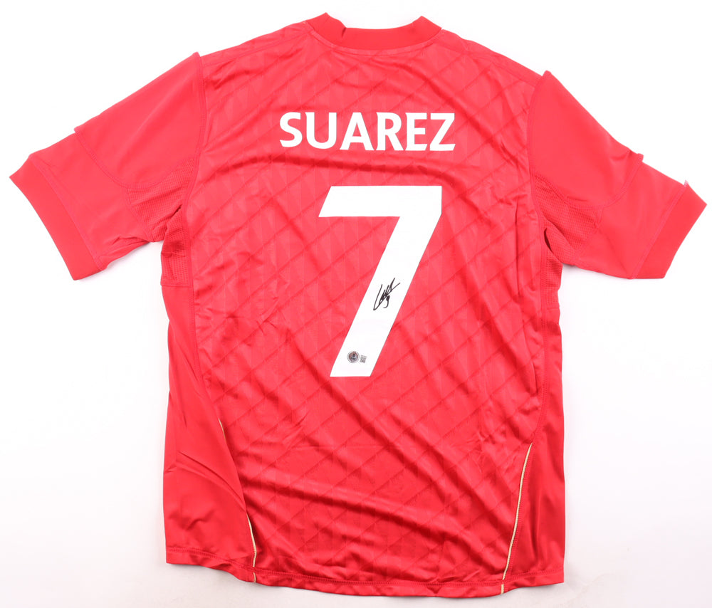 Luis Suarez Signed (Beckett) Liverpool FC Adidas Authentic Jersey - Beckett Witnessed