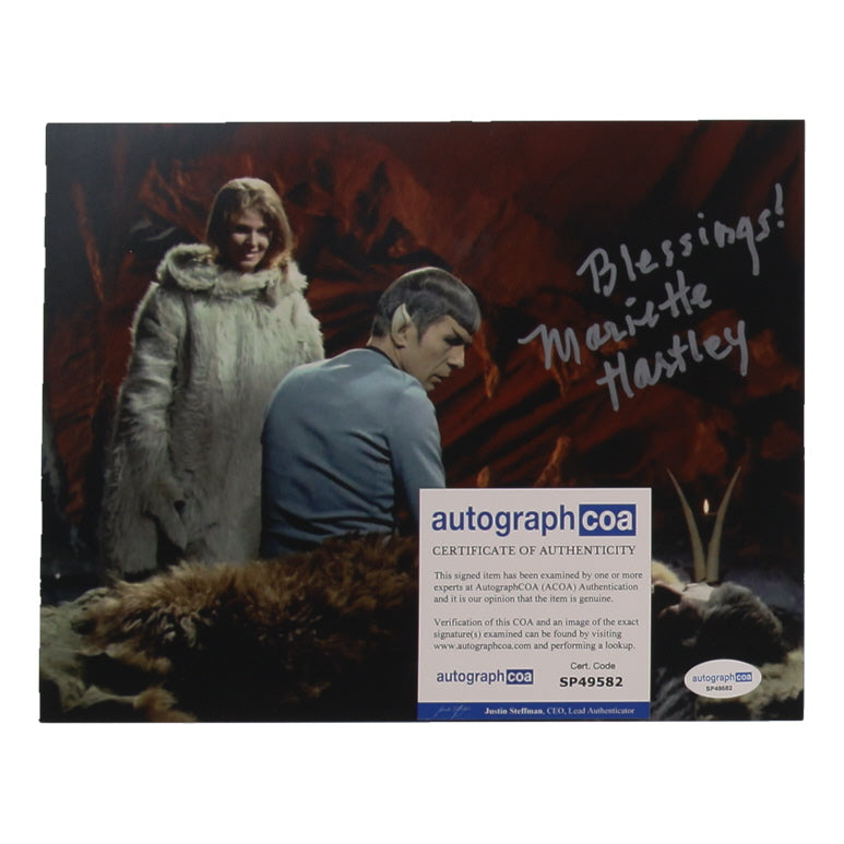 Mariette Hartley Signed (ACOA) "Star Trek" 8x10 Photo Inscribed "Blessings!" - Zarabeth