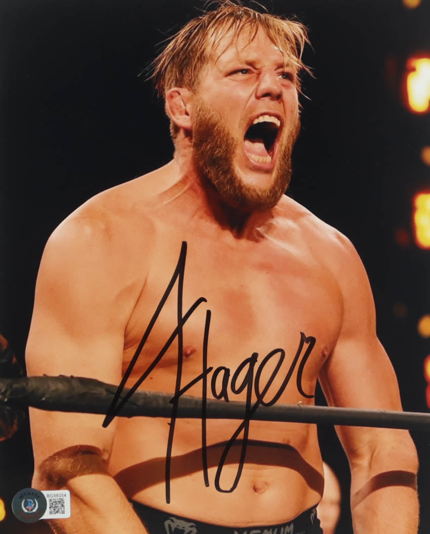 Jake Hager Signed AEW 8x10 Photo (Beckett)