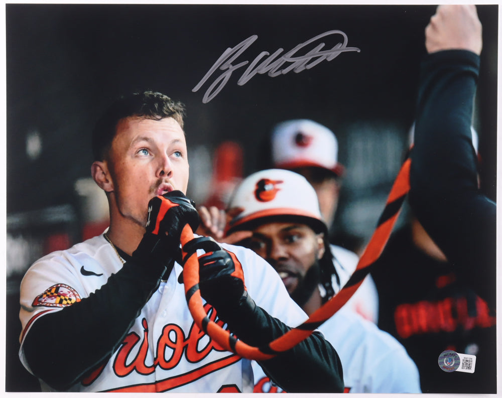 Ryan Mountcastle Signed Orioles 11x14 Photo (Beckett) - Beckett Witnessed