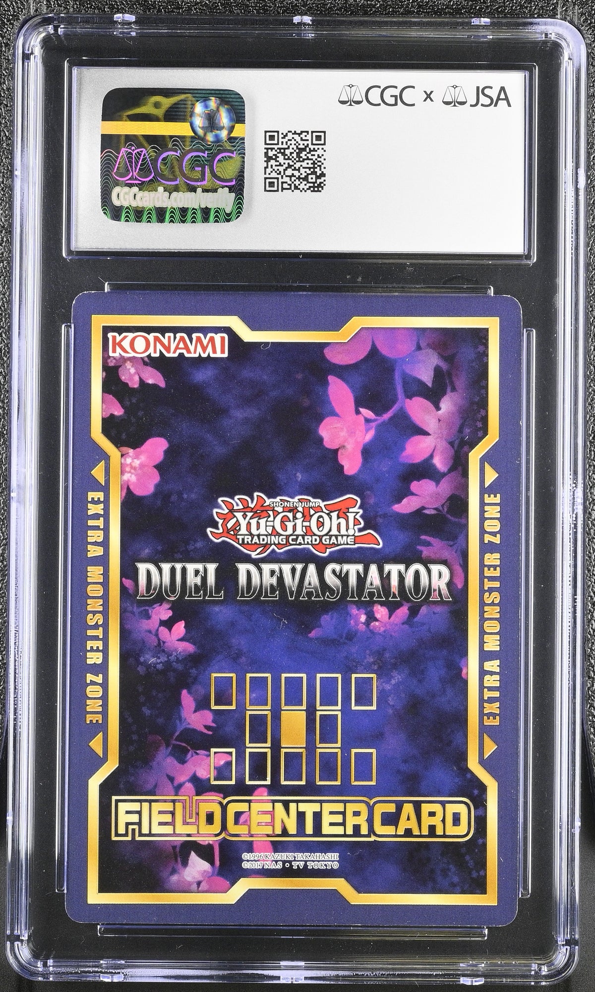 Erica Schroeder Signed Mai Valentine 2019 Duel Devastator Field Center Card (CGC&JSA 8.5) Autograph Graded CGC X JSA
