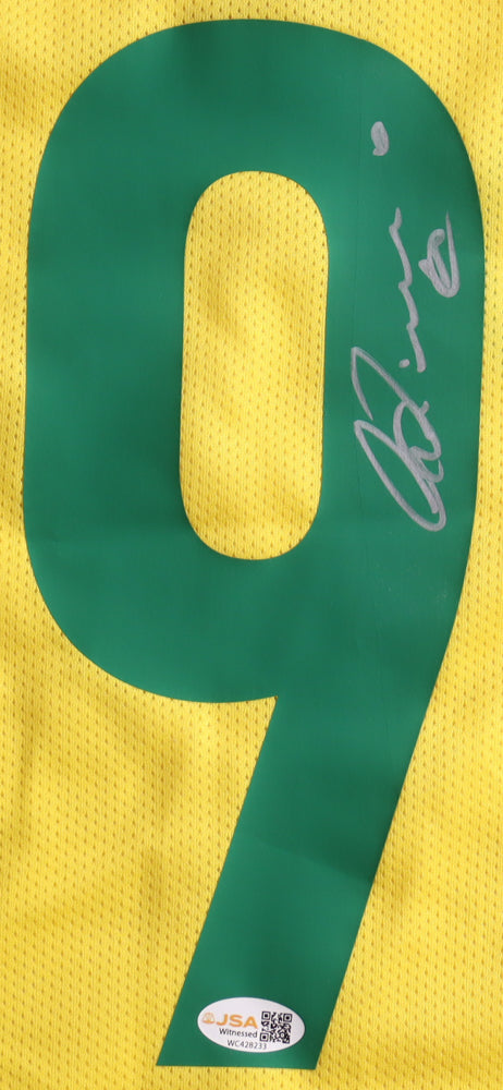 Adriano Signed Brazil Nike Authentic Jersey (JSA) - JSA Witnessed