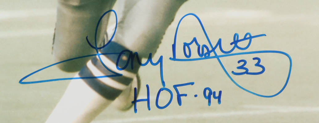 Tony Dorsett Signed (JSA) Cowboys 12x18 Photo Inscribed " -HOF 94"