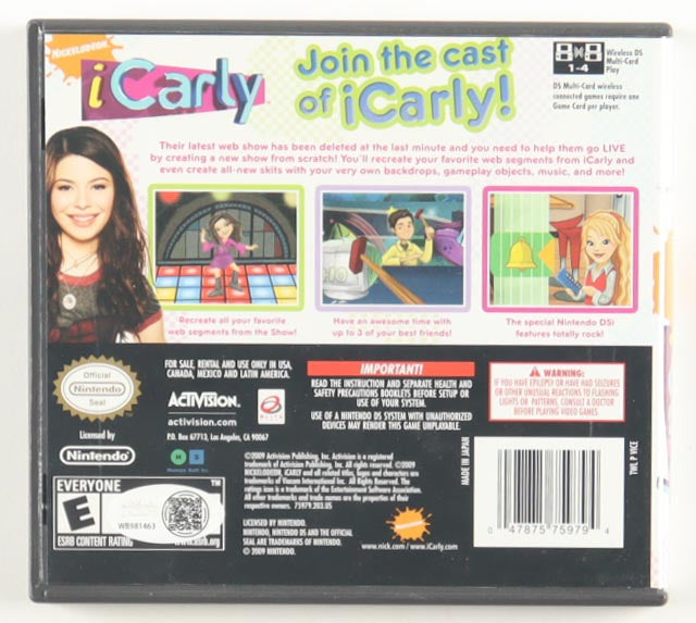 Jerry Trainor Signed (JSA) "iCarly" Nintendo DS Insert & Sleeve - JSA Witnessed