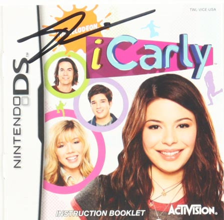 Jerry Trainor Signed (JSA) "iCarly" Nintendo DS Insert & Sleeve - JSA Witnessed