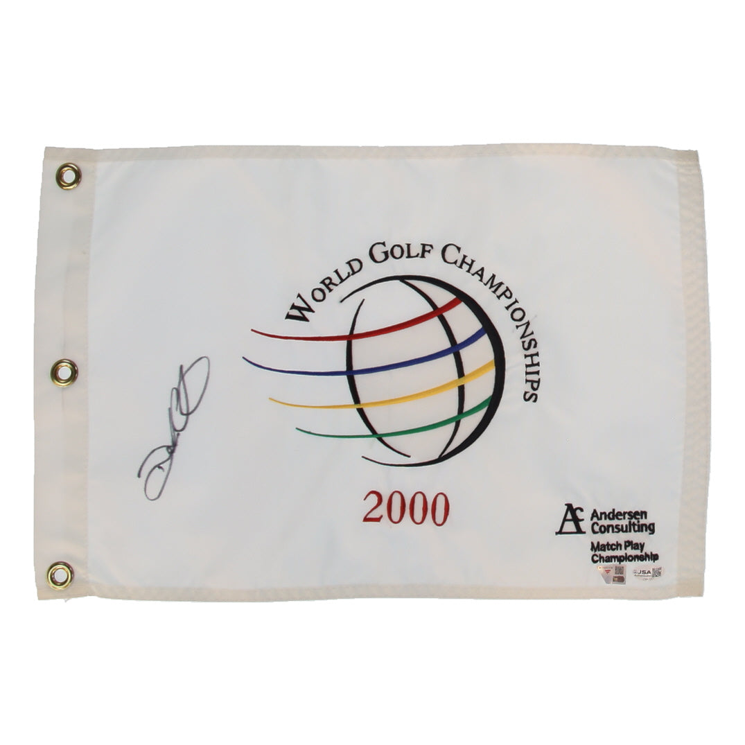 Darren Clarke Signed (Fanatics & JSA) 2000 World Golf Championships Golf Pin Flag