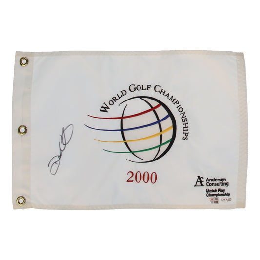 Darren Clarke Signed (Fanatics & JSA) 2000 World Golf Championships Golf Pin Flag