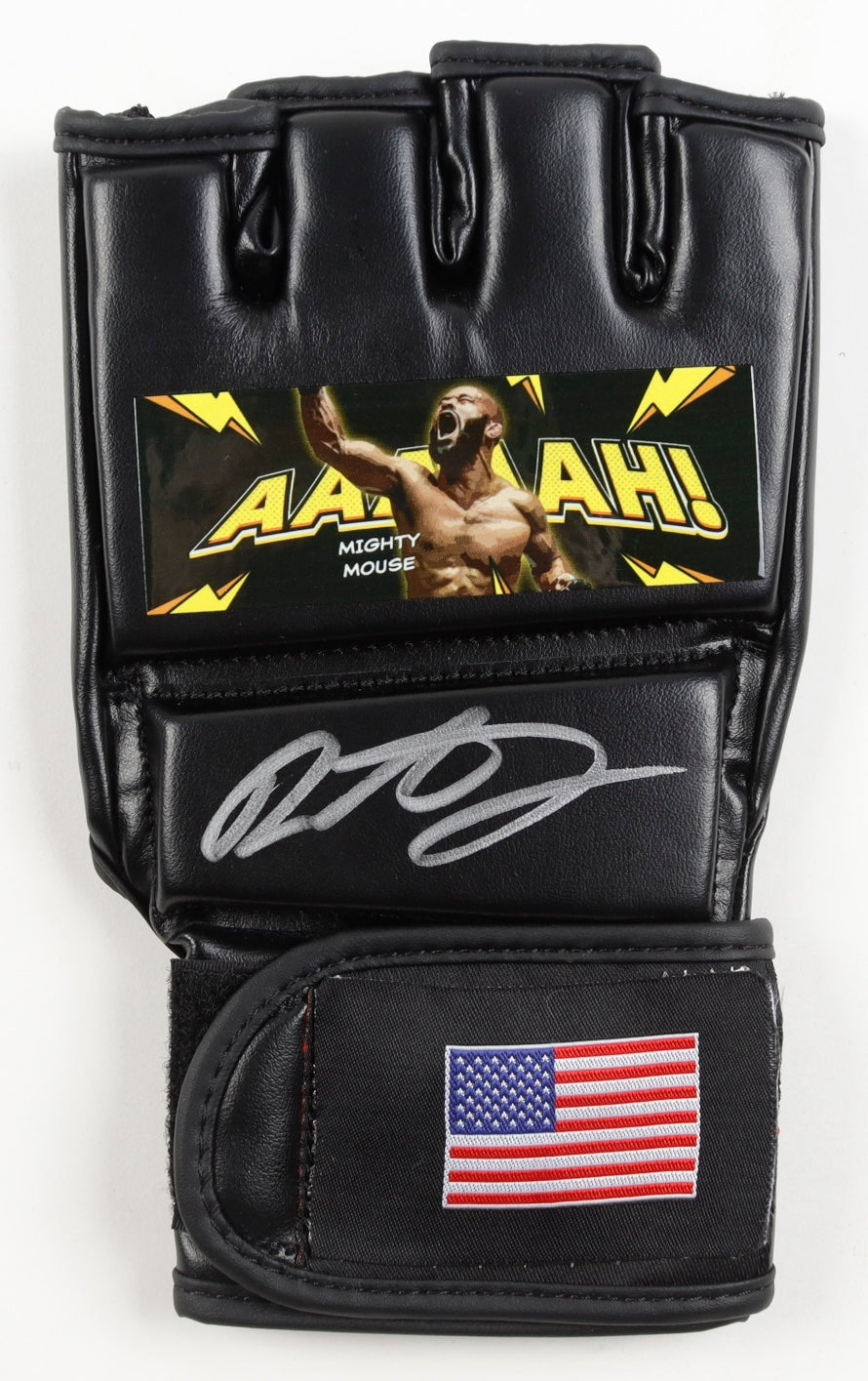Demetrious Johnson Signed (Beckett) MMA Custom USA Glove - Beckett Witnessed