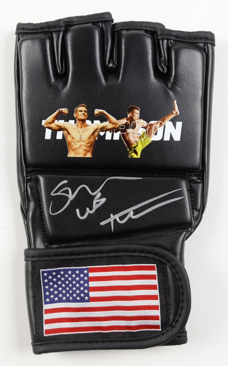 Stephen Thompson Signed MMA Custom USA Glove (PA) - Stephen “Wonderboy” Thompson