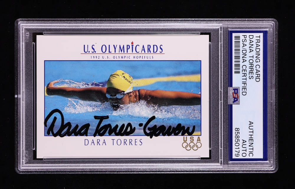 Dara Torres Signed 1992 Impel U.S. Olympic Hopefuls #72 RC (PSA) Autograph Graded PSA Authentic | 12x Olympic Medalist - Rookie Card