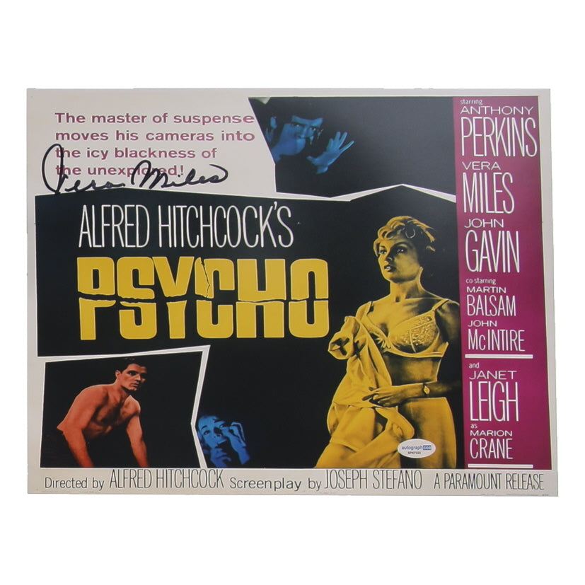 Vera Miles Signed "Psycho" 11x14 Photo (ACOA) - Lila Crane