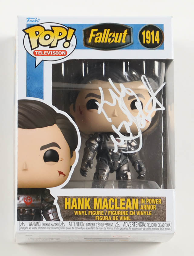 Kyle MacLachlan Signed (ACOA) "Fallout" #1914 Hank MacLean in Power Armor Funko Pop! Vinyl Figure