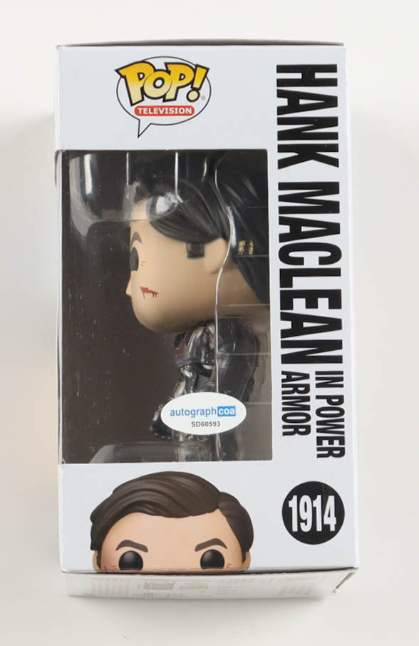 Kyle MacLachlan Signed (ACOA) "Fallout" #1914 Hank MacLean in Power Armor Funko Pop! Vinyl Figure