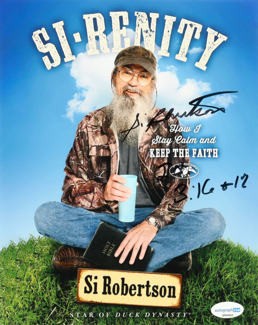 Si Robertson Signed 8x10 Photo (ACOA) - "Duck Dynasty"