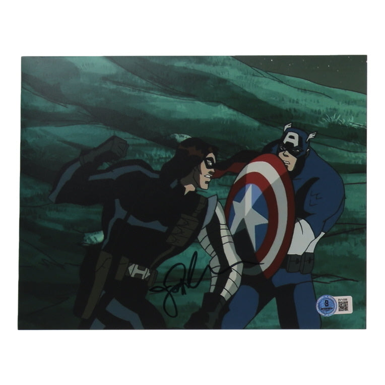 Jon Curry Signed (Beckett) "The Avengers: Earth's Mightiest Heroes" 8x10 Photo - Winter Soldier