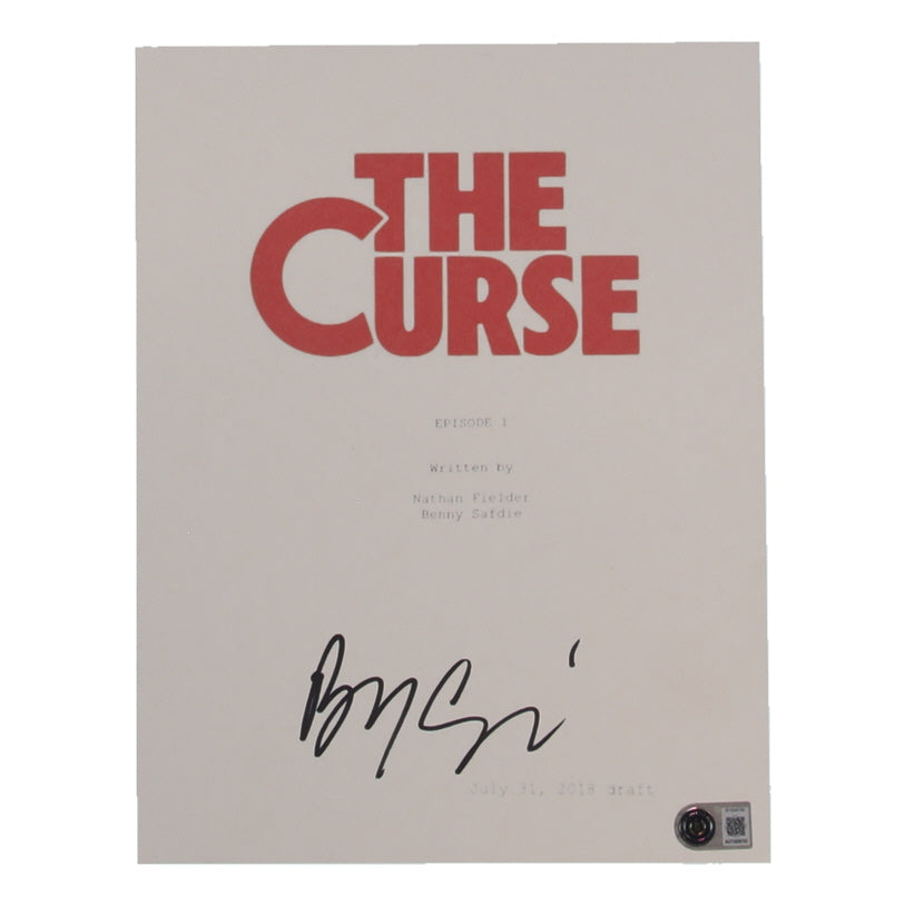 Benny Safdie Signed (Beckett) "The Curse" 8.5x11 Script Cover - Writer