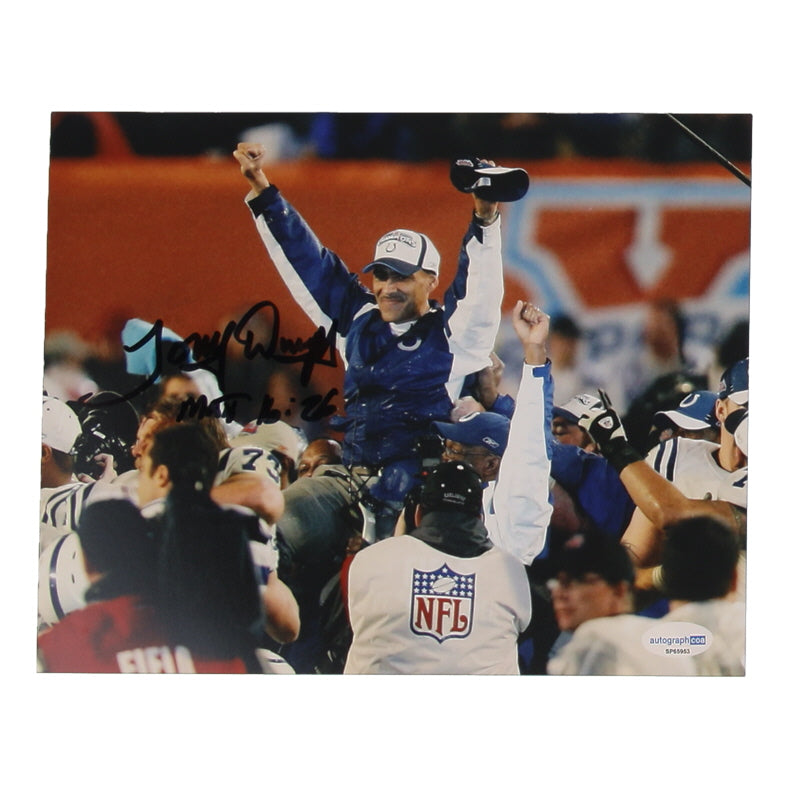Tony Dungy Signed Colts 8x10 Photo (ACOA) - Coach