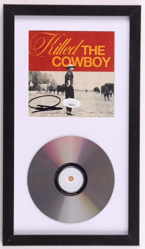 Dustin Lynch Signed (JSA) Custom Framed "Killed the Cowboy" CD Album Insert Display With Disc