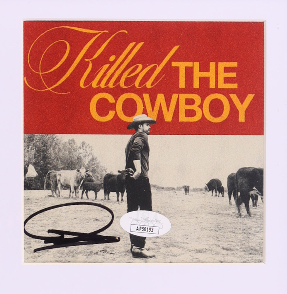 Dustin Lynch Signed (JSA) Custom Framed "Killed the Cowboy" CD Album Insert Display With Disc