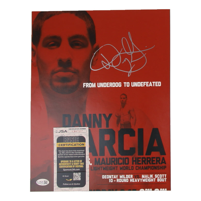 Danny Garcia Signed 11x14 Photo (JSA)