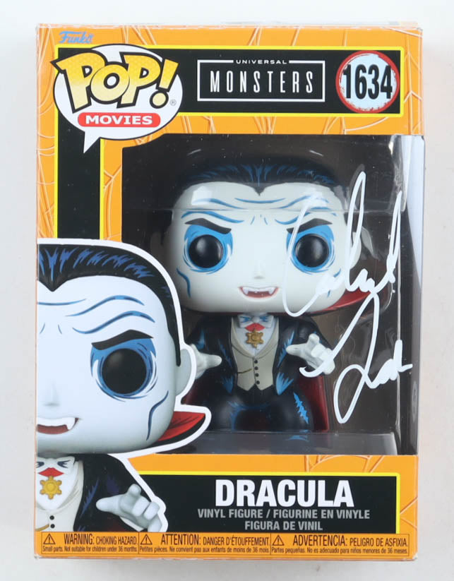 Caleb Landry Jones Signed (PSA) "Monsters" #1634 Dracula Funko Pop! Vinyl Figure - Tenth Doctor