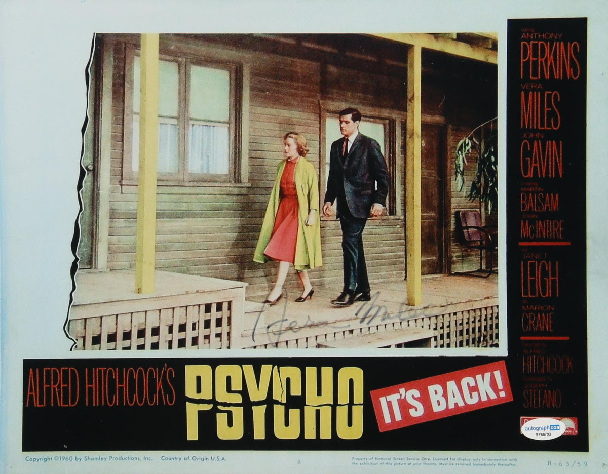 Vera Miles Signed "Psycho" 11x14 Photo (AutographCOA) - Lila Crane
