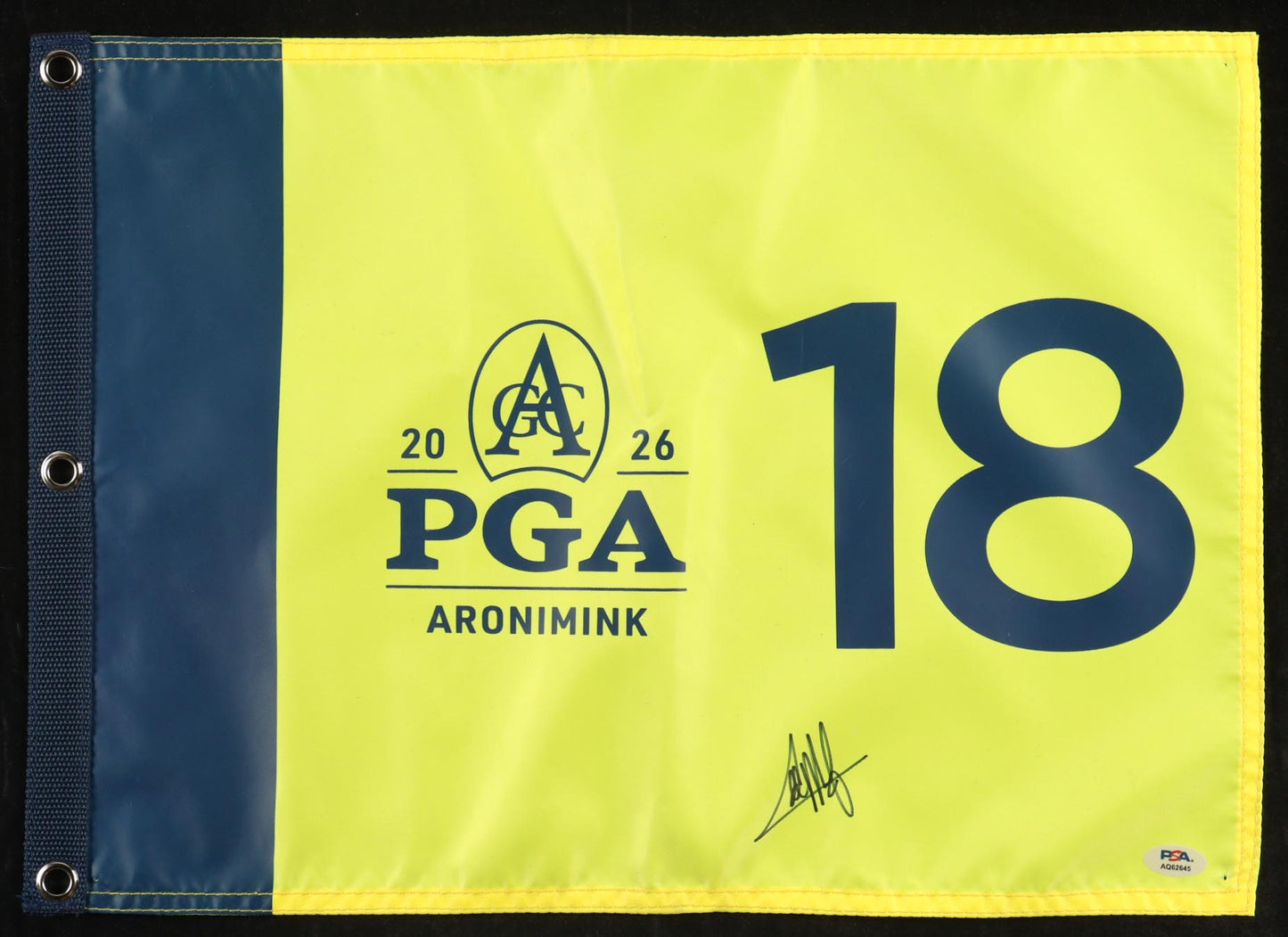 Collin Morikawa Signed (PSA) 2026 PGA Championship Golf Pin Flag