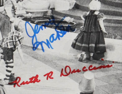 Mickey Carroll, Ruth Duccini, Karl Slover & Jerry Maren Signed (JSA) "The Wizard of Oz" 16x20 Photo - Munchkin Actors