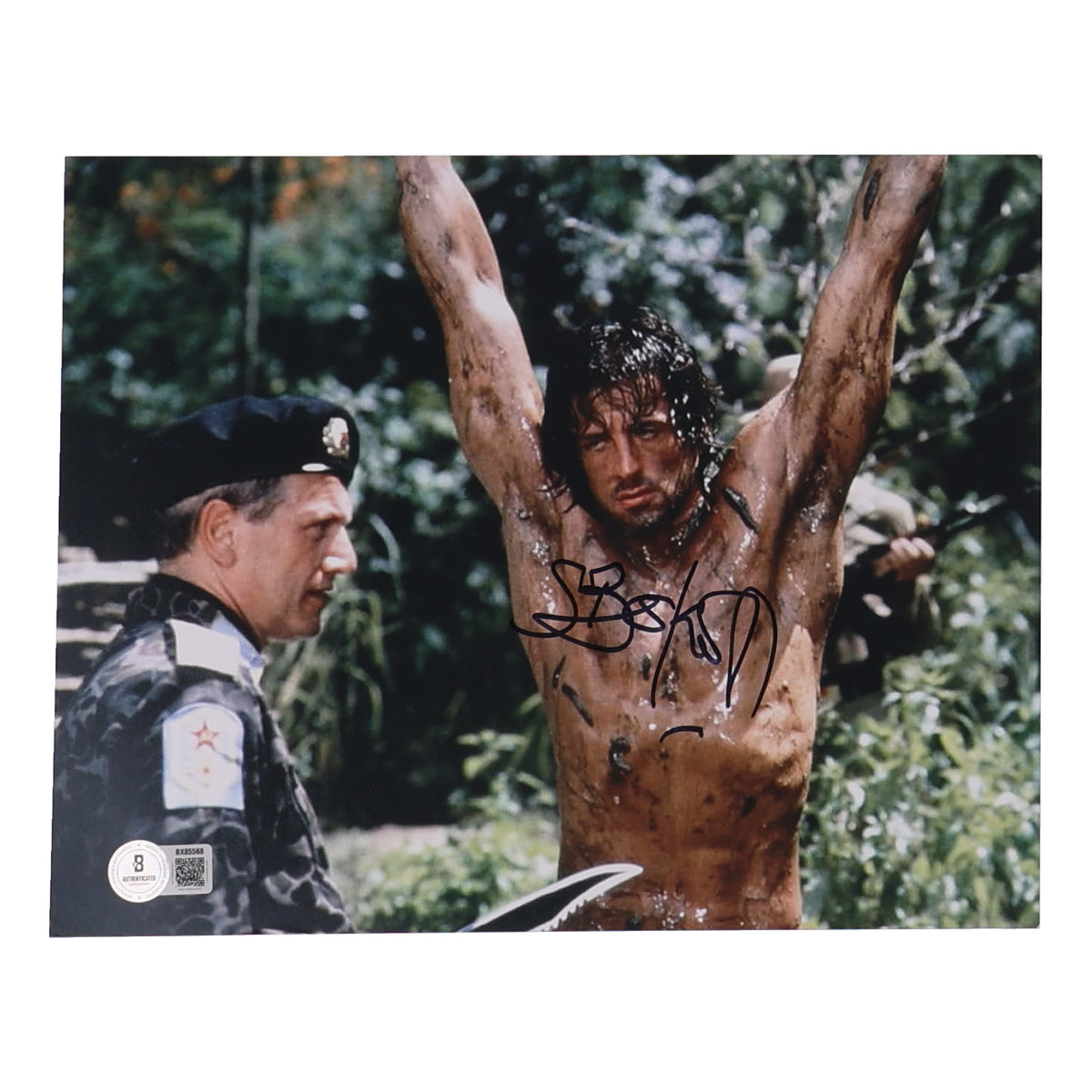 Steven Berkoff Signed (Beckett) "Rambo: First Blood Part II" 8x10 Photo - Lieutenant Colonel Sergei T. Podovsky