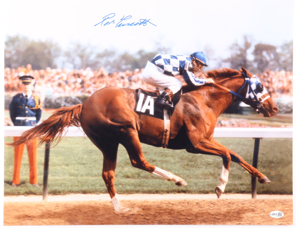 Ron Turcotte Signed 16x20 Photo (JSA)