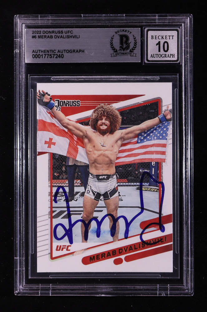 Michael Chandler Signed 2021 Donruss UFC RR #27 RC (BGS | Autograph Graded BGS 10) Rookie Card