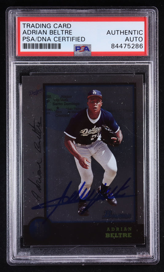 Adrian Beltre Signed 1998 Bowman#123 RC (PSA) Rookie Card