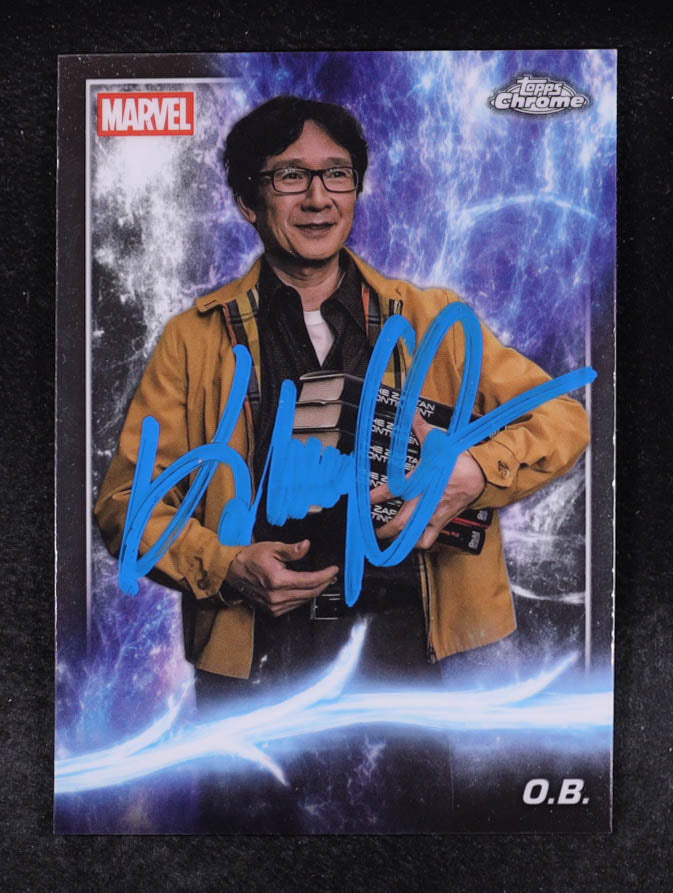 Ke Huy Quan Signed (JSA) 2025 Topps Chrome Marvel Studios #155 O.B. - JSA Witnessed