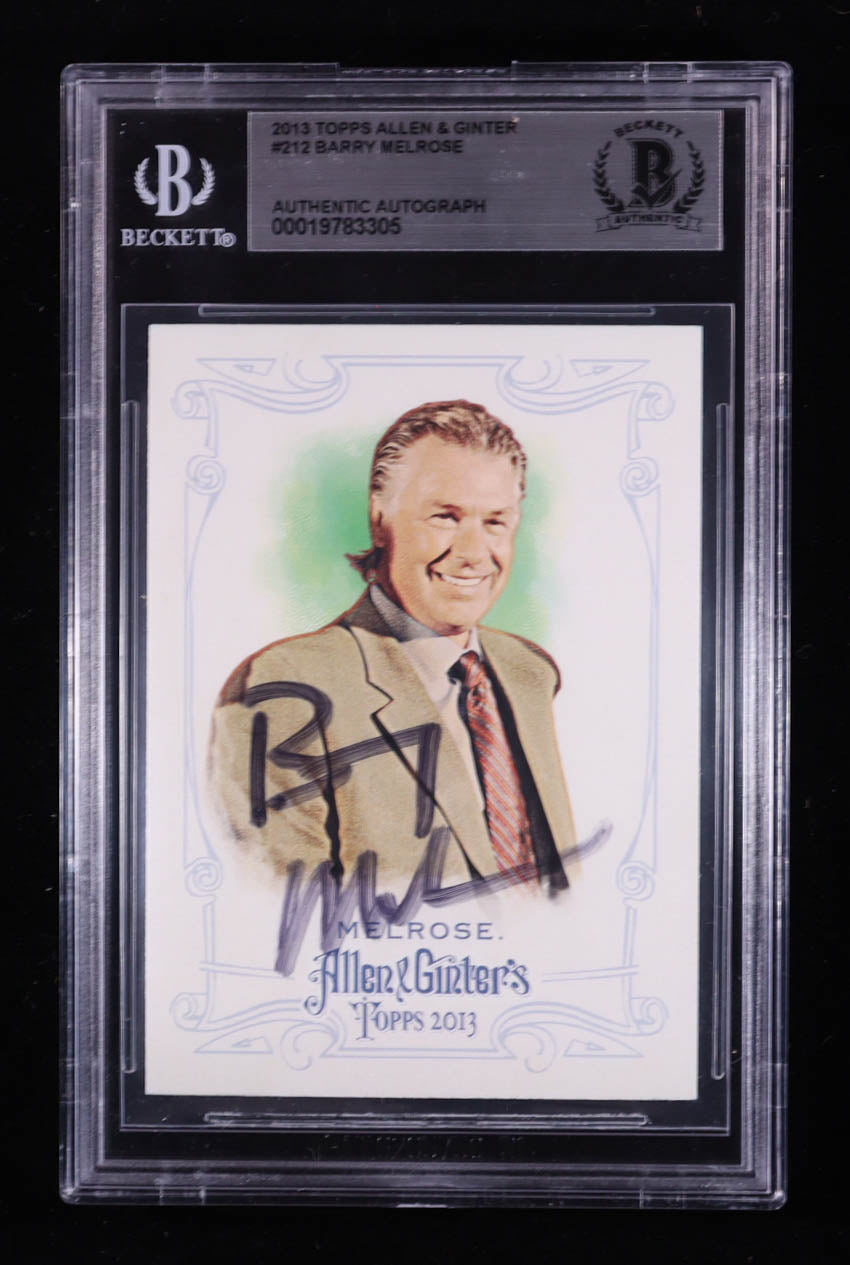 Barry Melrose Signed 2013 Topps Allen & Ginter #212 (BGS) Autograph Graded Authentic