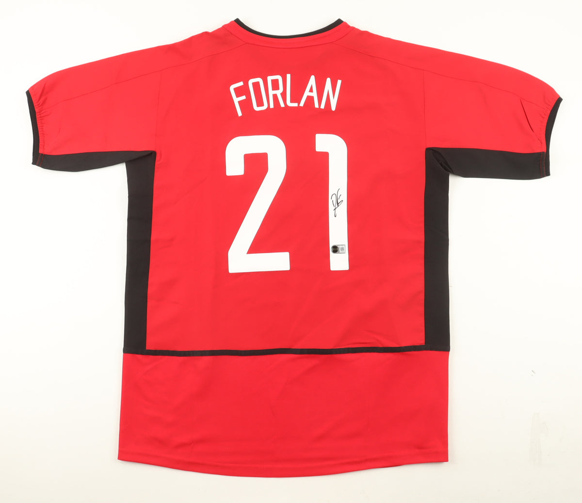 Diego Forlán Signed (Beckett) Manchester United Nike Authentic Jersey