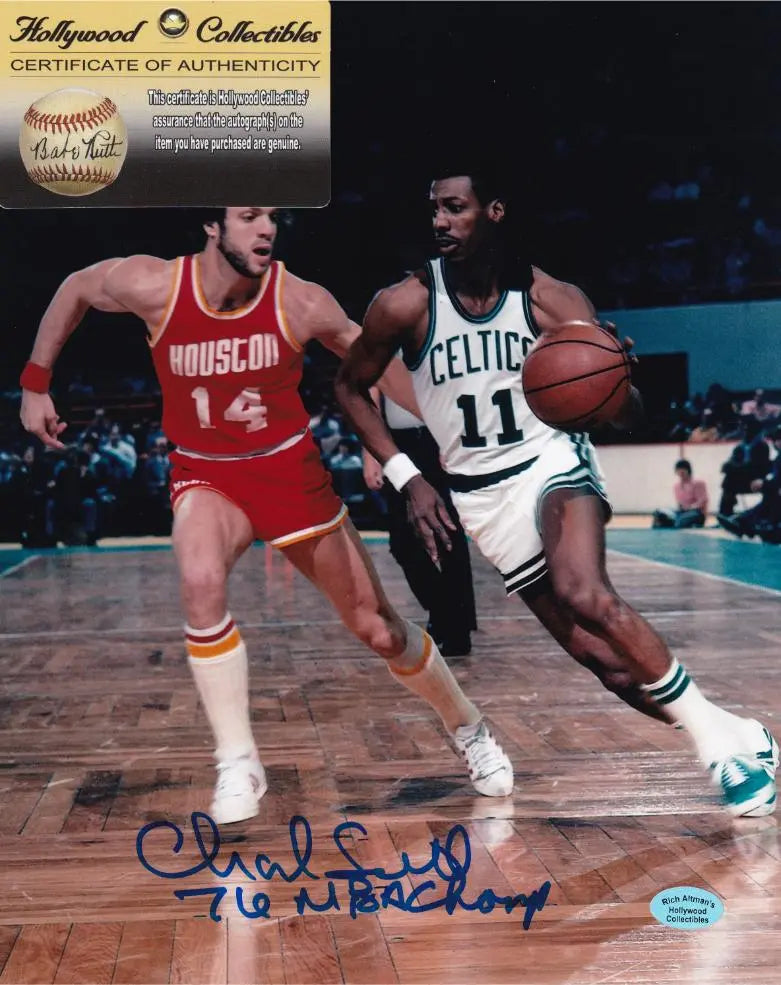 Charlie Scott “76 NBA Champs” Signed Boston Celtics 8×10 Photo (Hollywood Collectibles COA)