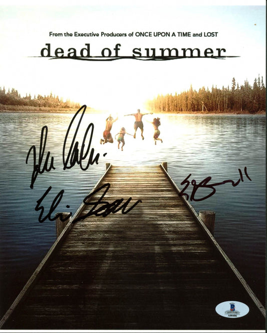 Eli Goree, Zelda Willams & Elizabeth Mitchell Signed (Beckett) "Dead of Summer" 8x10 Photo