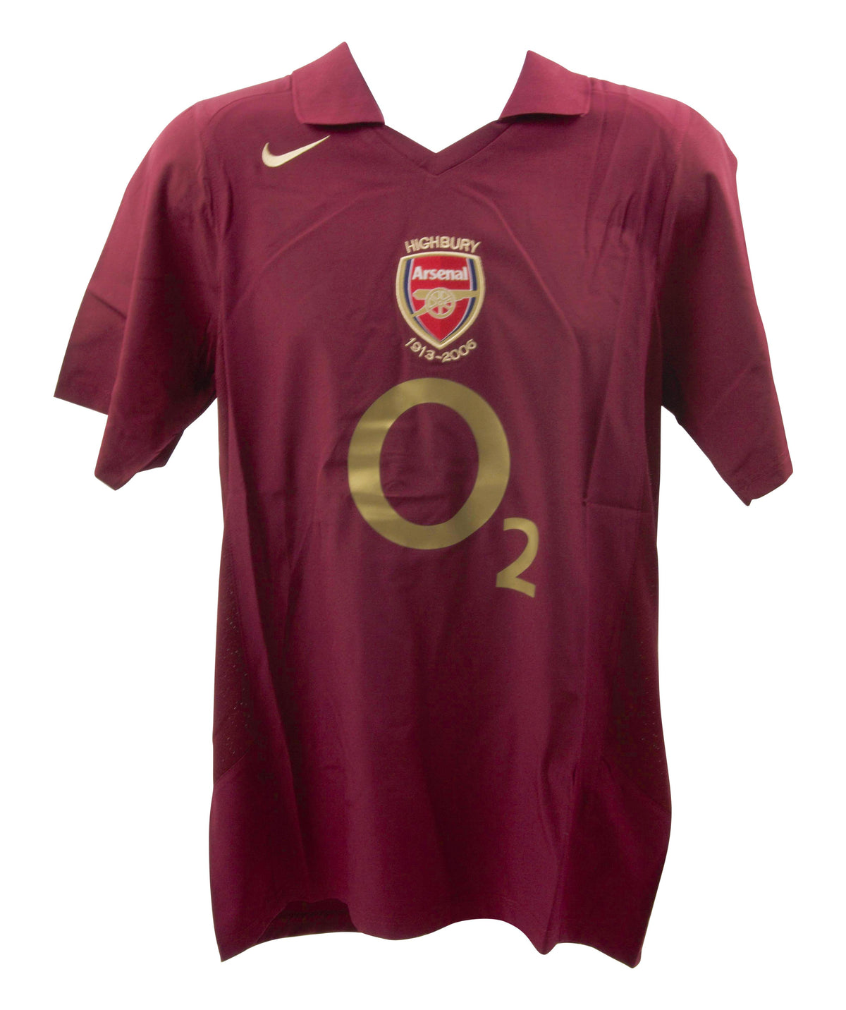Gilberto Silva Signed Arsenal Nike Authentic Jersey (Beckett)