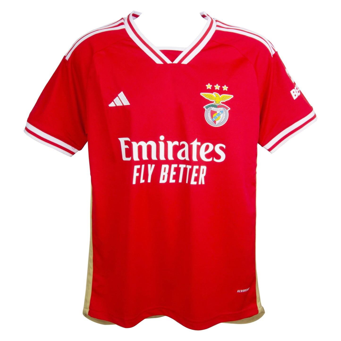 Joao Neves Signed S.L Benfica Adidas Authentic Jersey (Beckett)