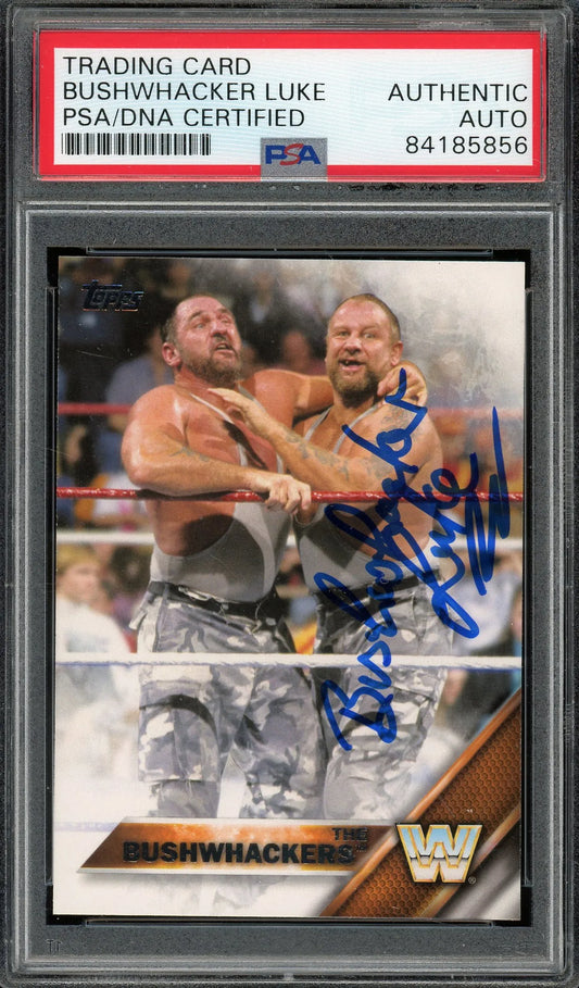 Bushwacker Luke Signed 2016 Topps #58 (PSA/DNA)