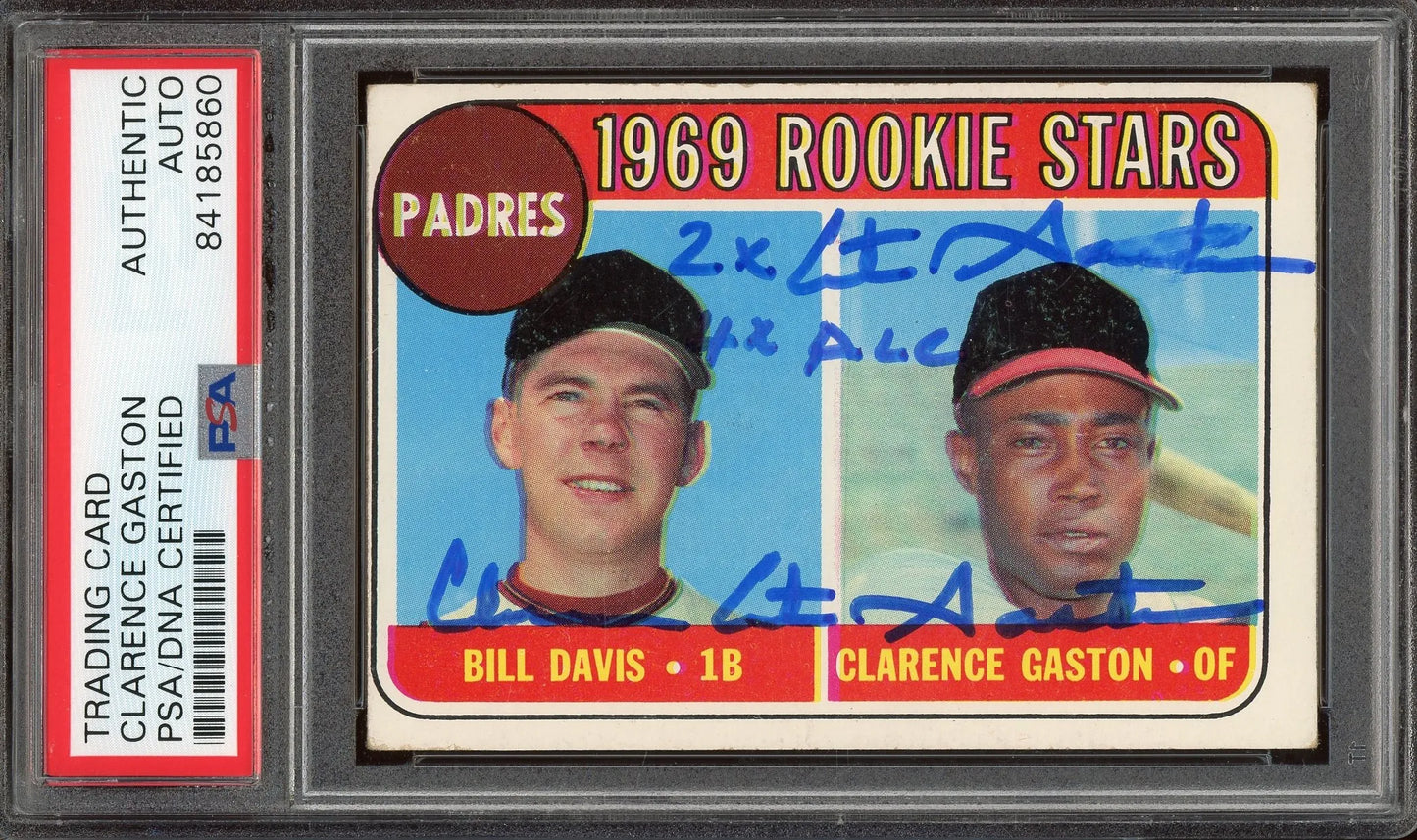 Clarence “Cito” Gaston “4X All-Star” Signed 1969 Topps Card #304 RC (PSA/DNA) - Rookie Card