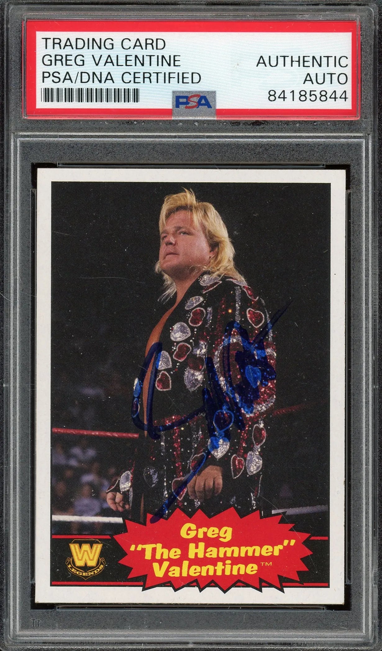 Greg Valentine Signed 2012 Topps Heritage #76 (PSA)