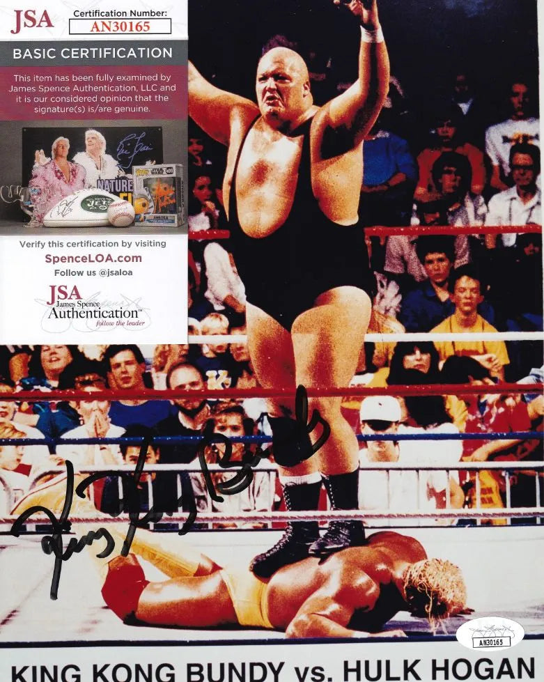 King Kong Bundy Signed 8×10 Photo (JSA COA)