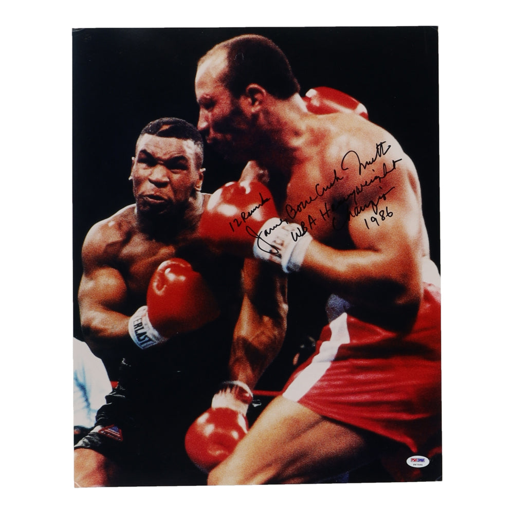 James 'Bonecrusher' Smith Signed (PSA) 16x20 Photo Inscribed "12 Rounds" & "WBA Heavyweight Champion 1986"