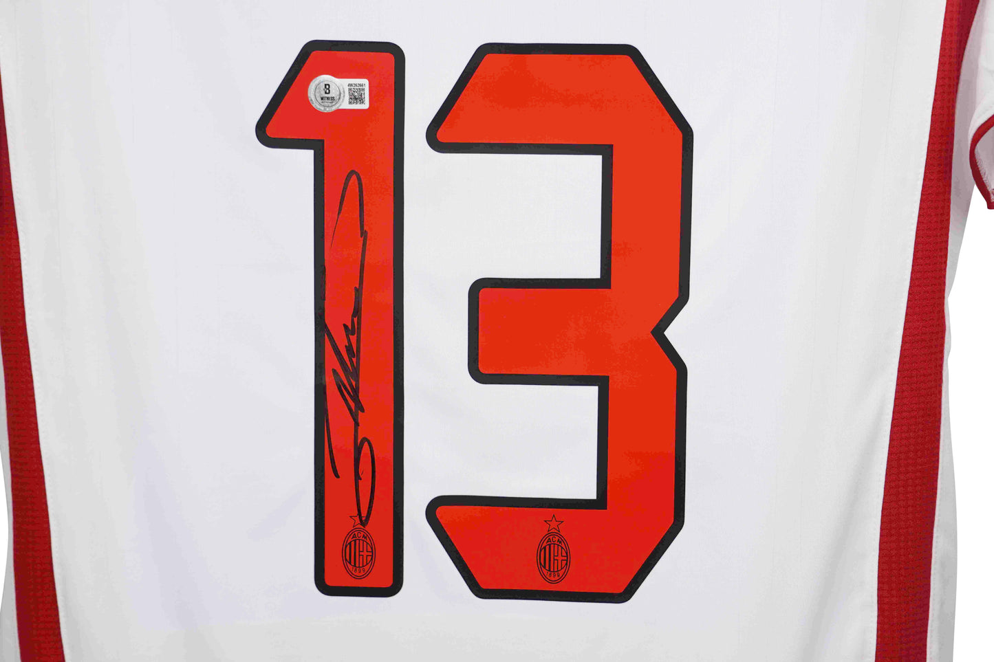 Alessandro Nesta Signed (Beckett) AC Milan Adidas Authentic Jersey