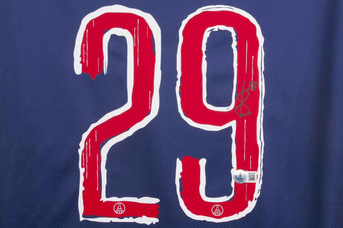 Bradley Barcola Signed (Beckett) Paris Saint-Germain Nike Authentic Jersey