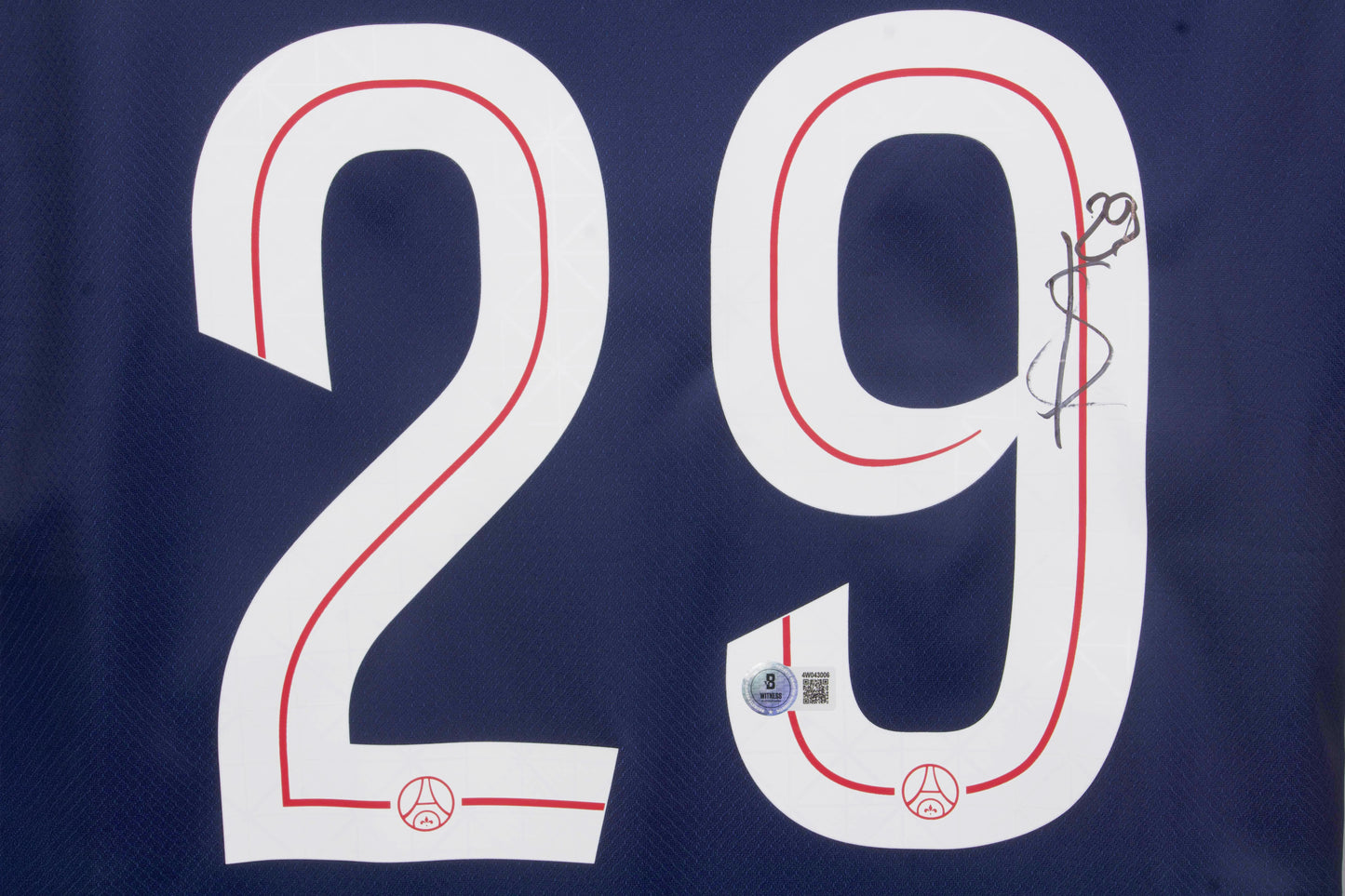 Bradley Barcola Signed (Beckett) Paris Saint-Germain Nike Authentic Jersey