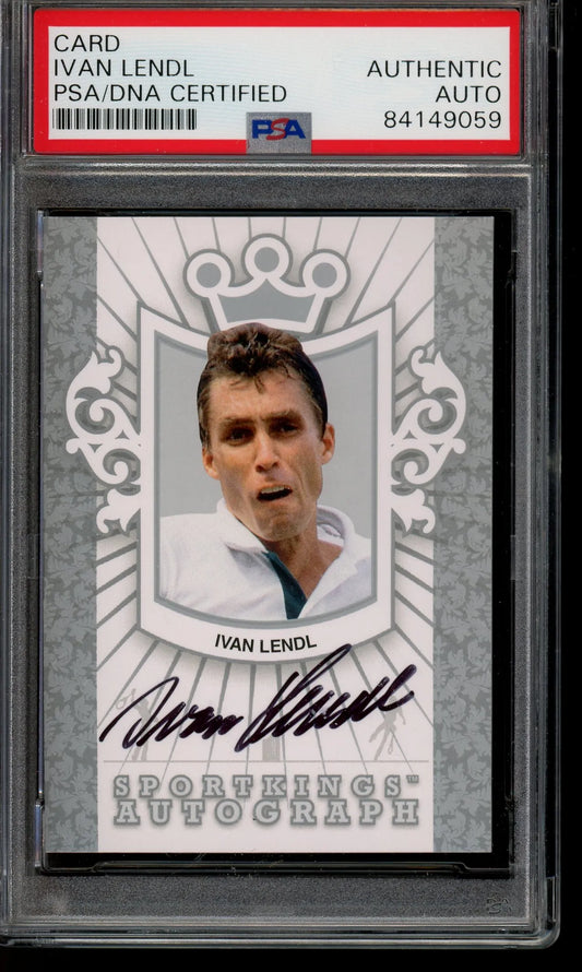 Ivan Lendl 2009 Leaf Sport Kings Autograph Card- PSA/DNA