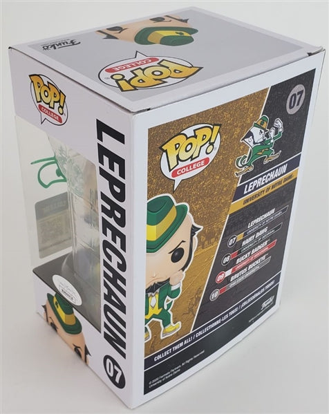 Rudy Ruettiger Signed Notre Dame Fighting Irish 'Leprechaun' Funko Pop Vinyl FIgurine (JSA Witness COA)